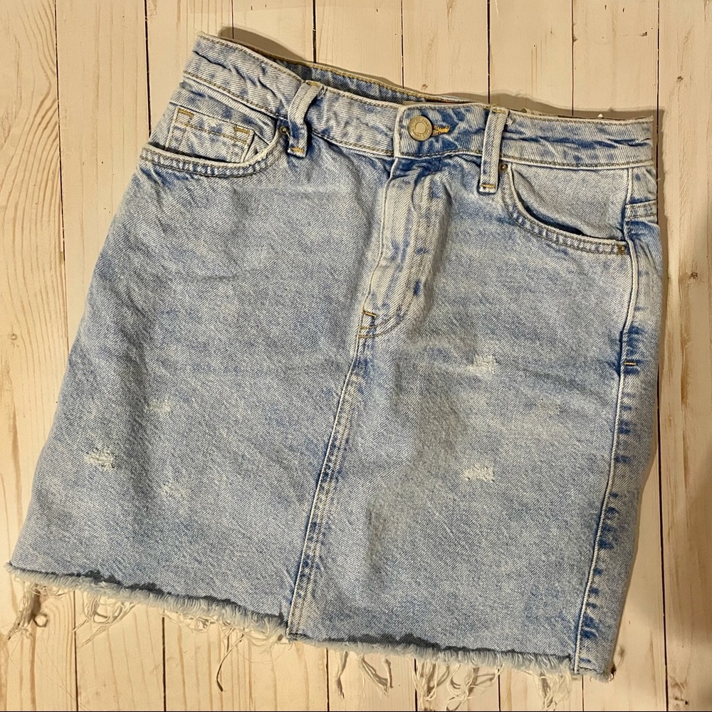 Zara Basic Denim Skirt